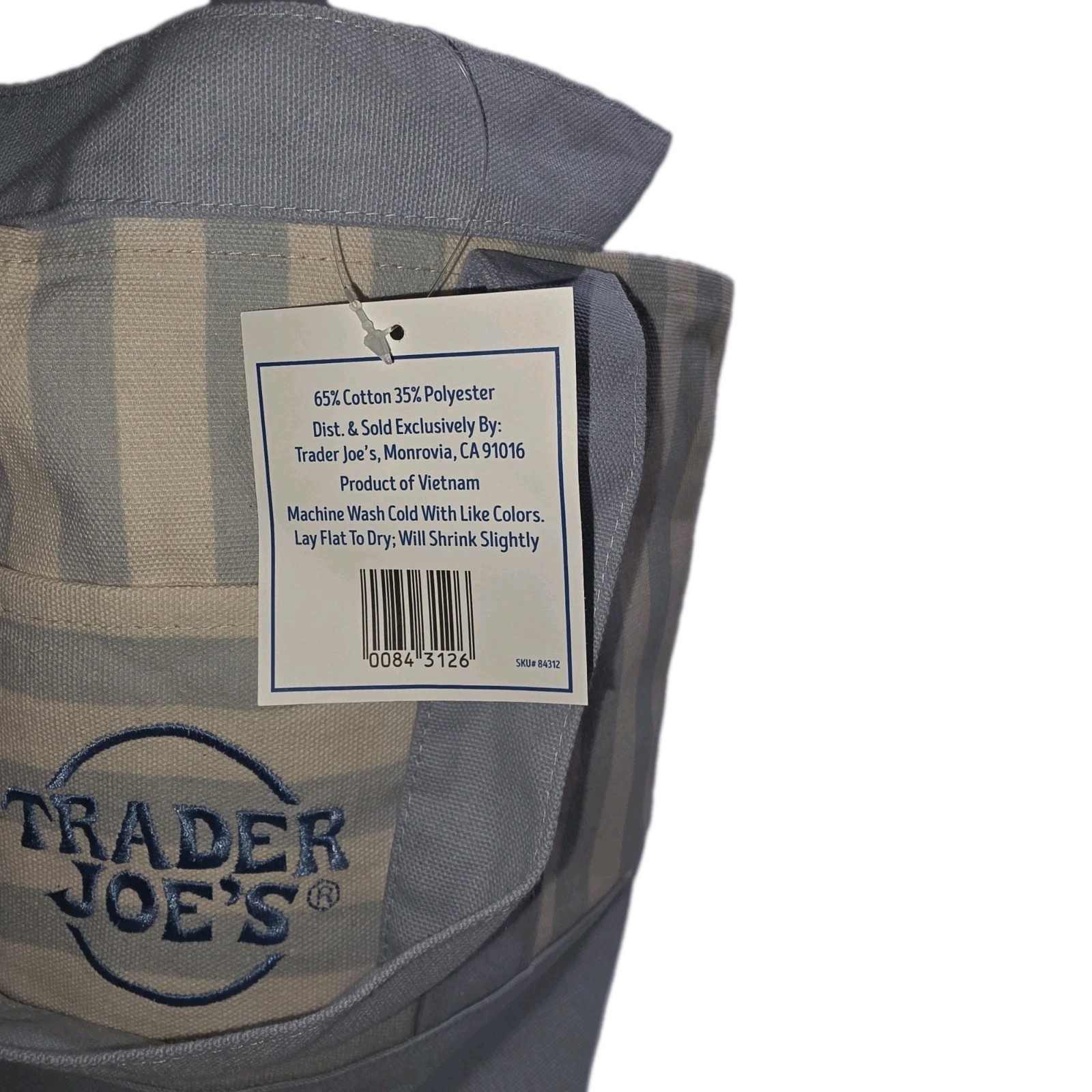 Trader Joes Striped Tote