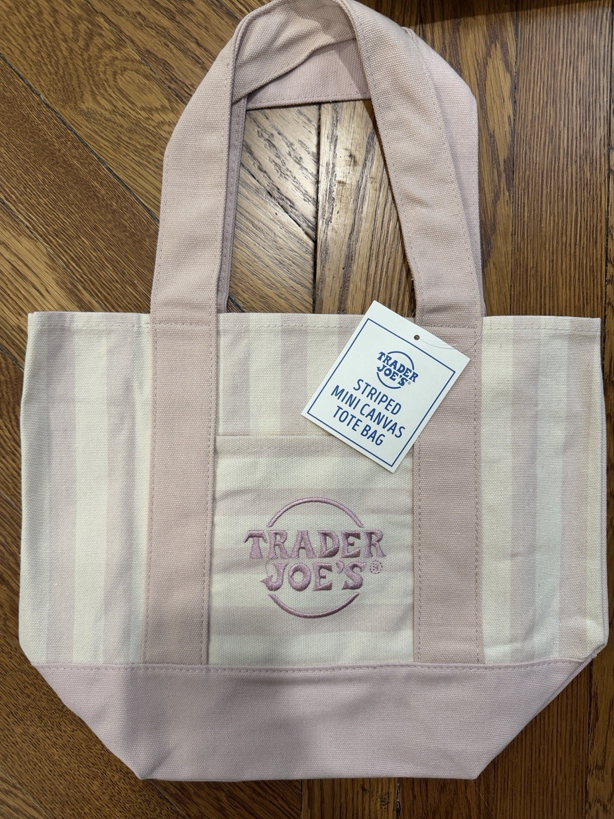 Trader Joe’s Striped Mini Canvas Tote Bag, Multicolor, Summer 2026 Tote, All 4