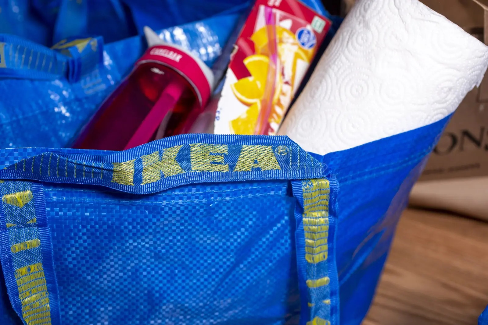 Ikea FRAKTA Shopping bag, large blue 19 gallon 172.283.40 (2 pack) – NEW