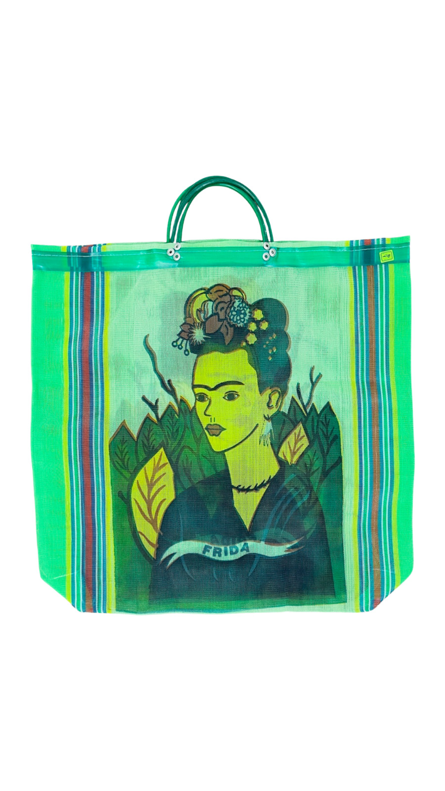 5-Pack Frida Khalo Market Mesh Bags – Handcrafted, 18″X18″, Made in Mexico