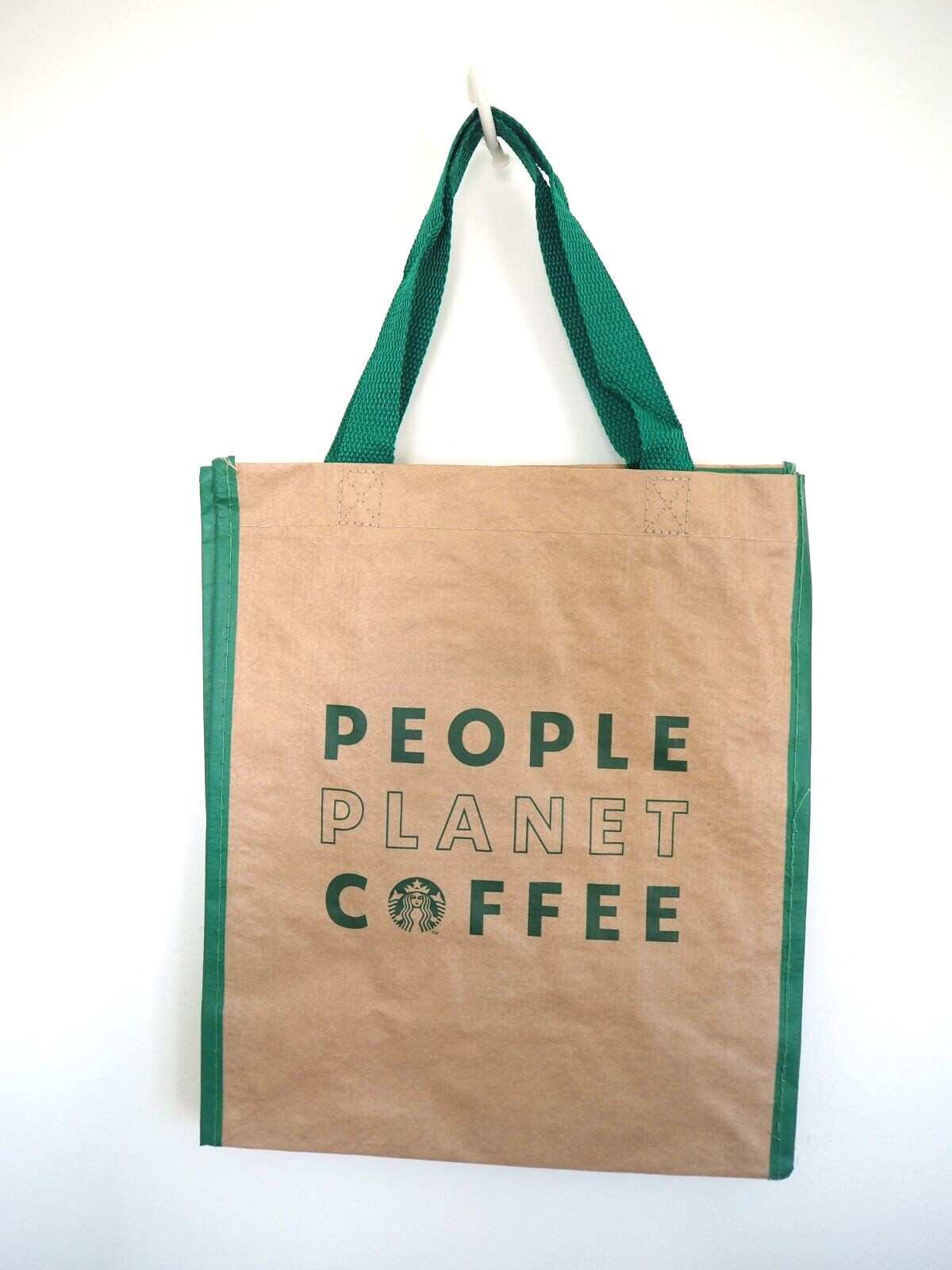 Starbucks PEOPLE PLANET COFFEE Reusable Lunch Bag Market Shopping Gift Bag RARE