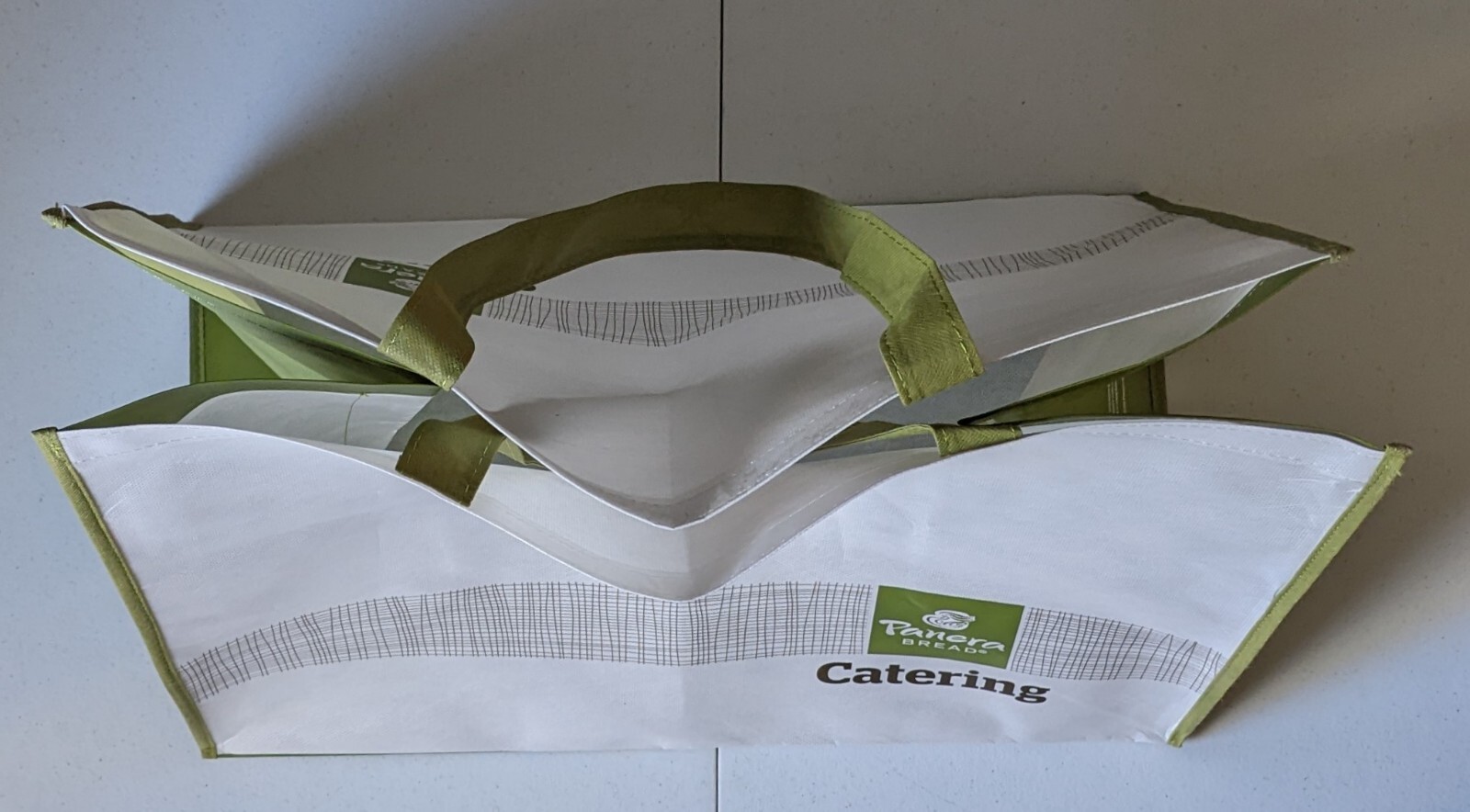 Panera Bread Catering Tote 21 x 12 x18 VERY LARGE Reusable Grocery Shopping Bag