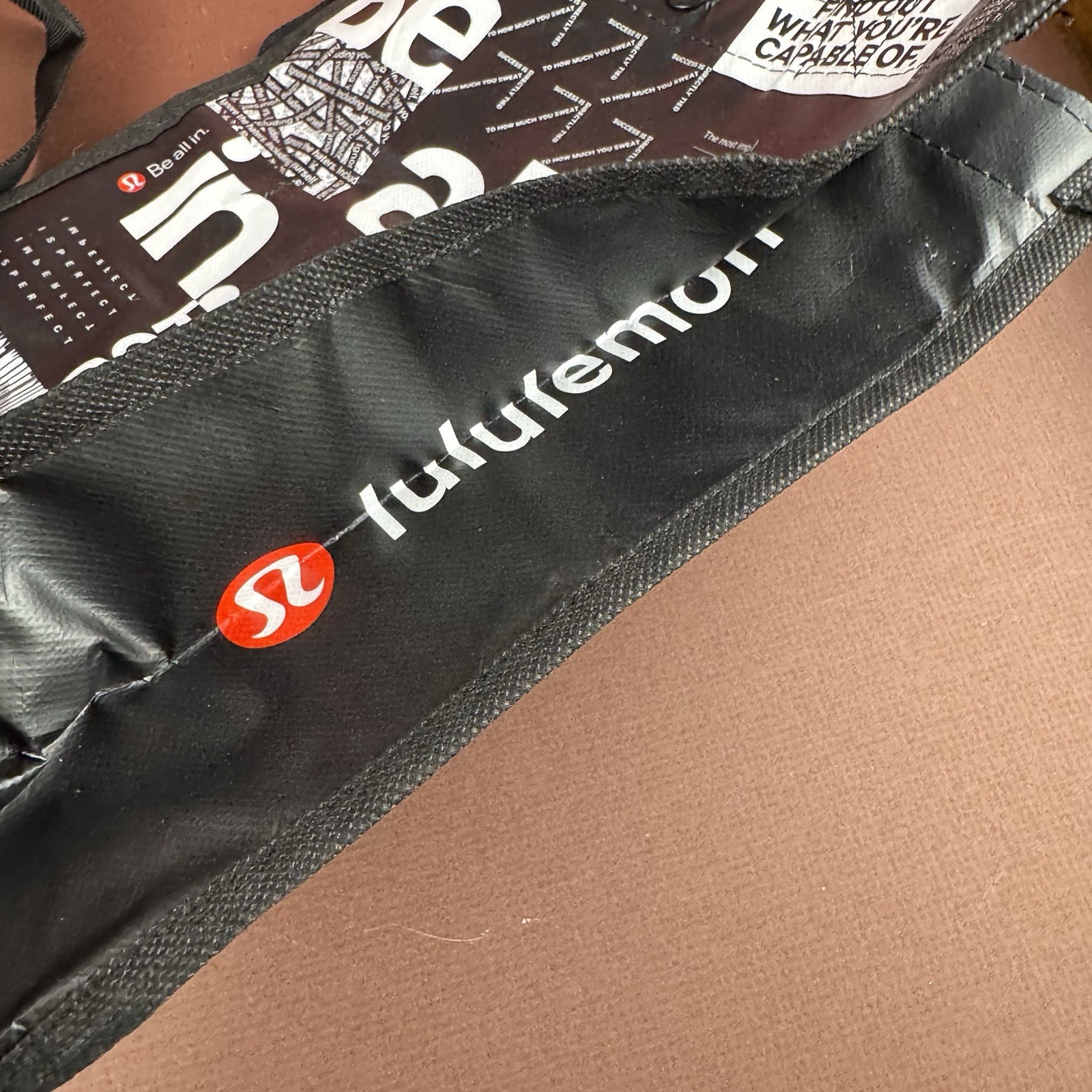 Lot Of 5 Lululemon 12X9″ Reusable Shopping Bags Red Black Be All In Love