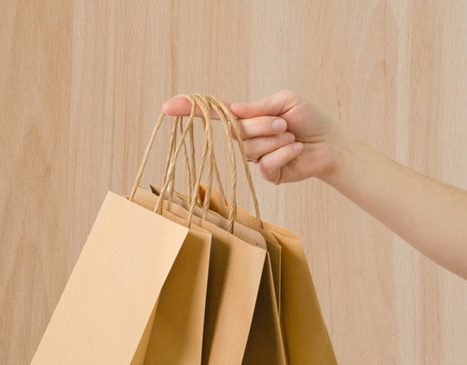 200pcs Bulk Kraft Paper Bags Wholesale, Custom Logo Printed Recyclable bags