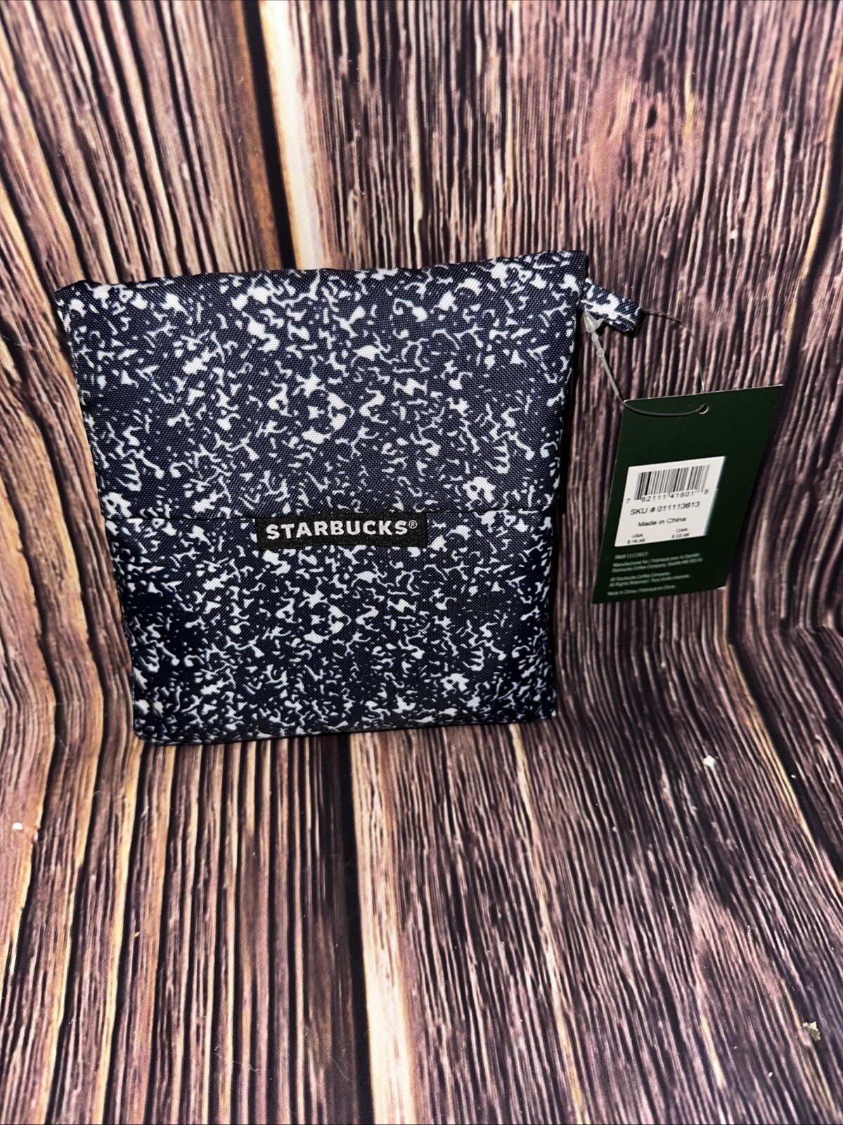 New STARBUCKS Reusable Shopping Tote Lightning Lightweight Packable Washable Bag