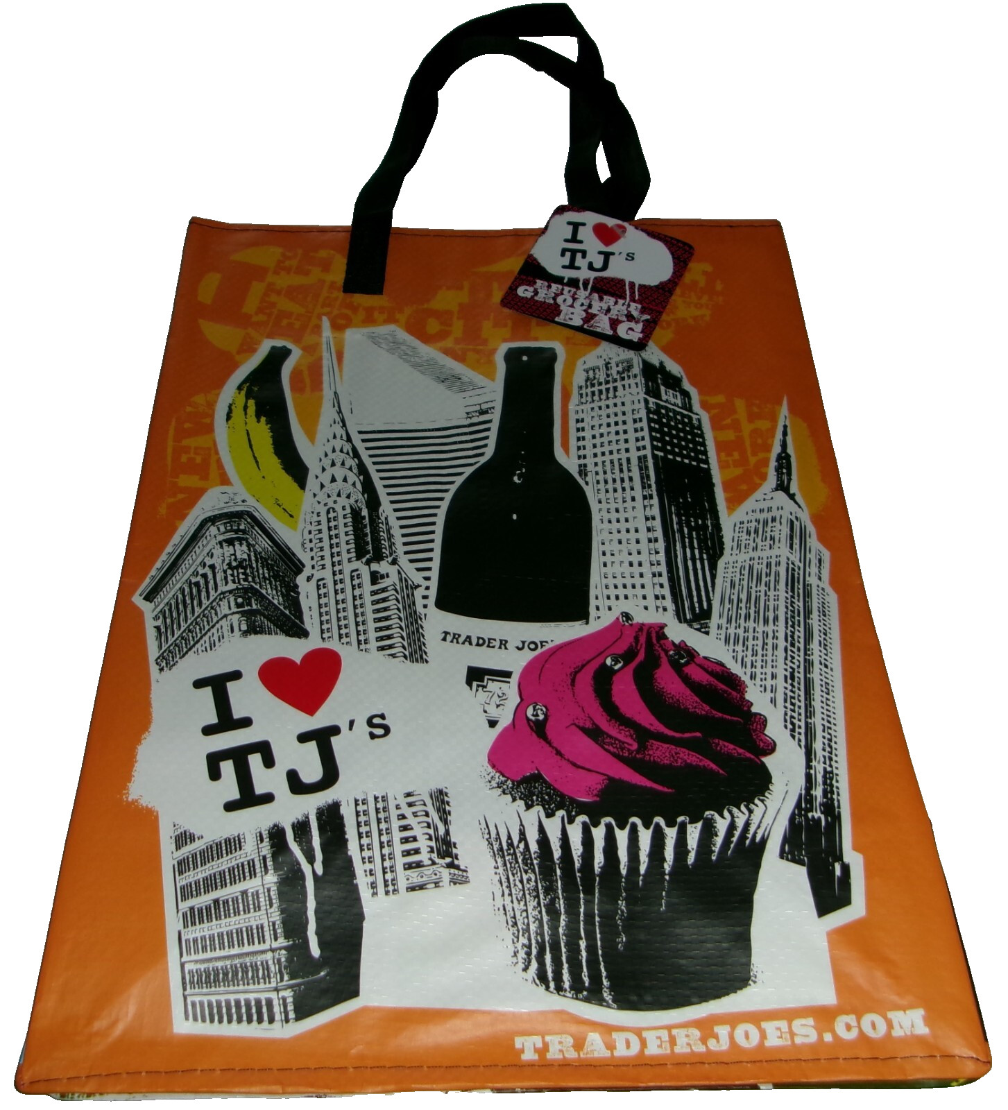 Trader Joe’s NEW YORK ~ 100% Polypropylene Reusable Bag ~ 6 Gallon Capacity