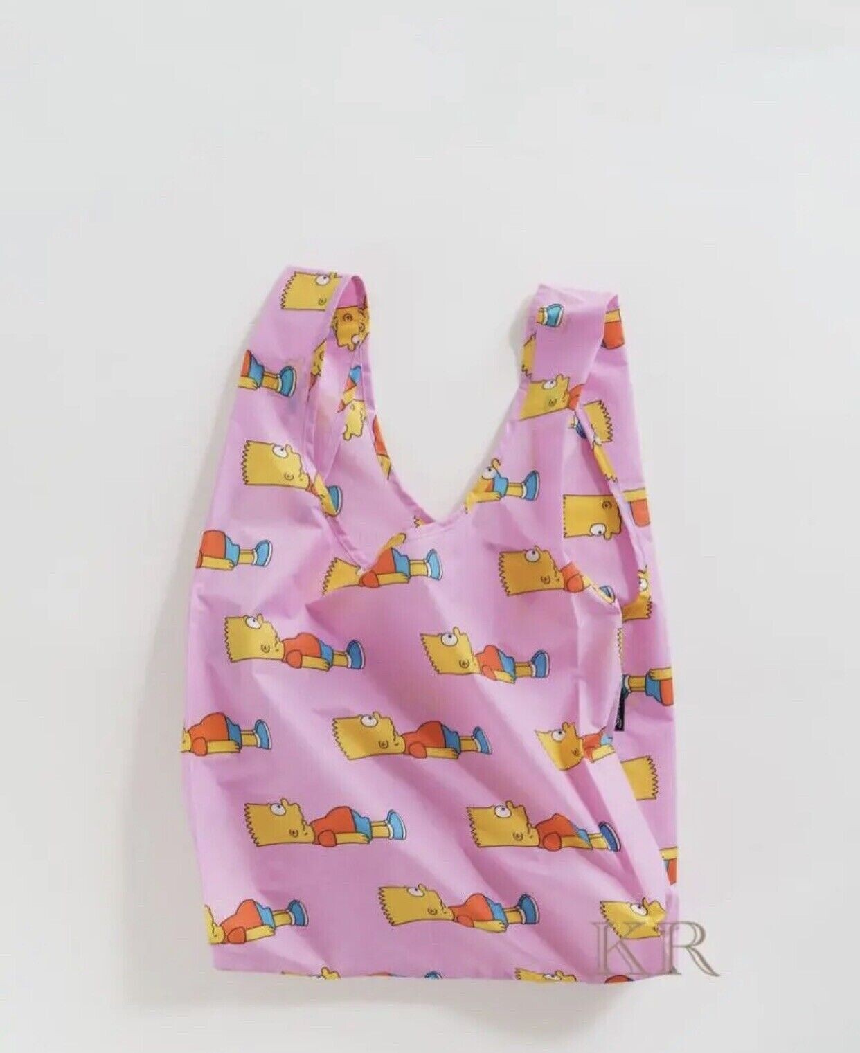 NWT Baggu X The Simpsons Bart Standard Reusable Bag Tote Sold Out US Seller Pink