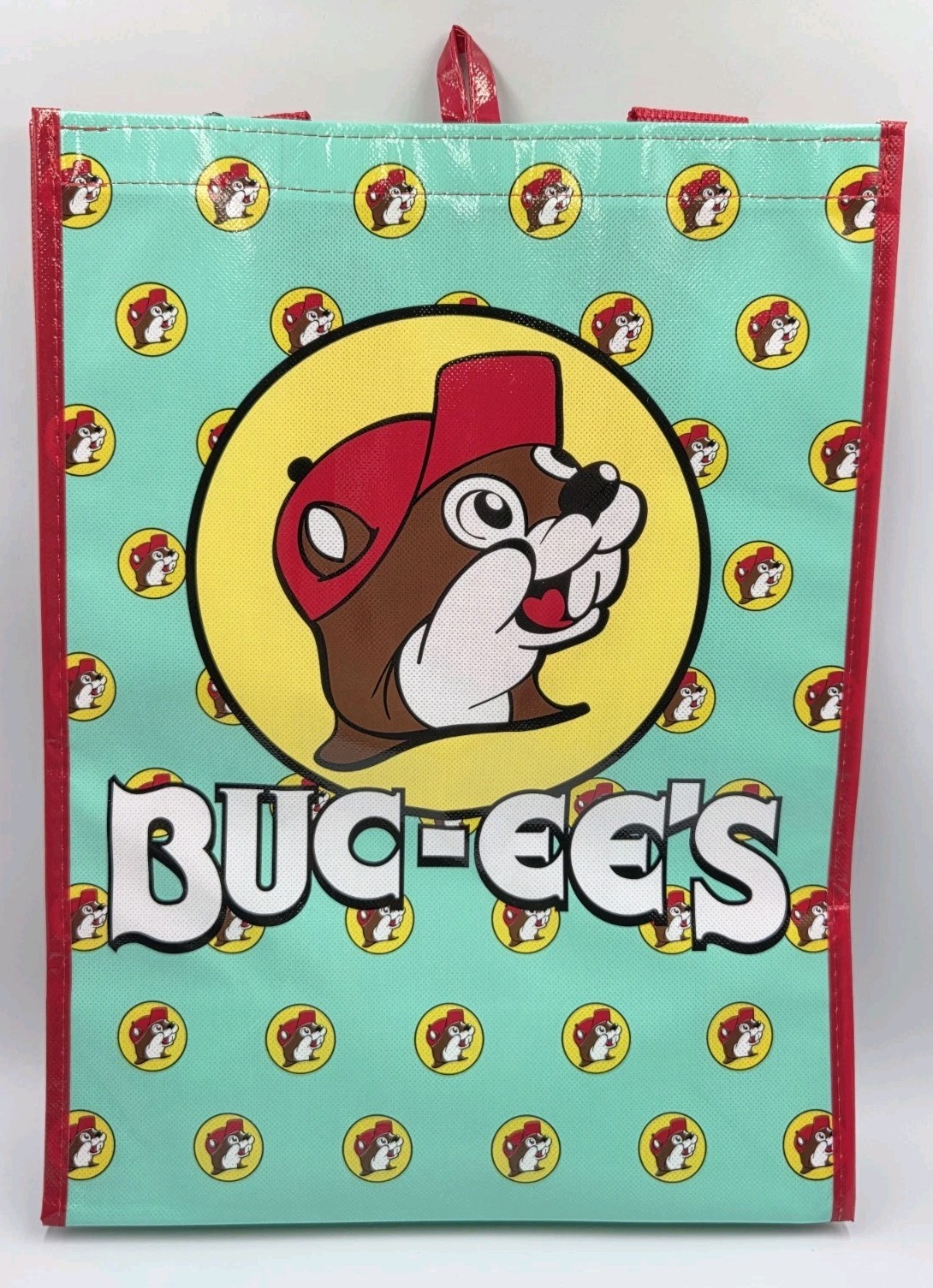 Brand New Limited Edition Buc-ees Bucees Reusable Shopping Tote Bag Beaver Logo