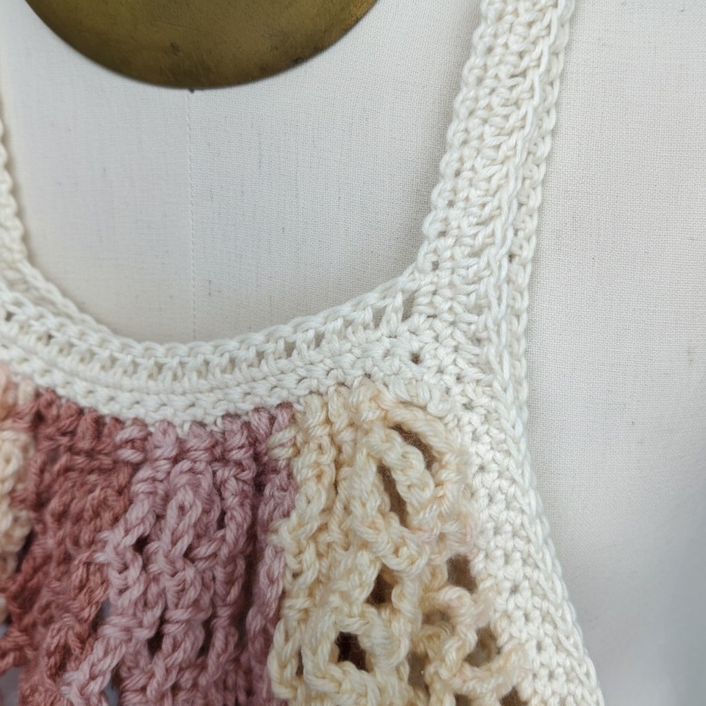 Handmade Purple Farmers Market Bag Crochet Net French Cotton Grocery Beach Reuse