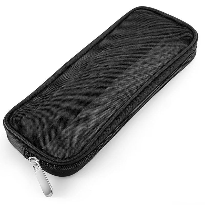 WLngtv Black Mesh Makeup Brush Bag Case Holder Organizer Small Small,