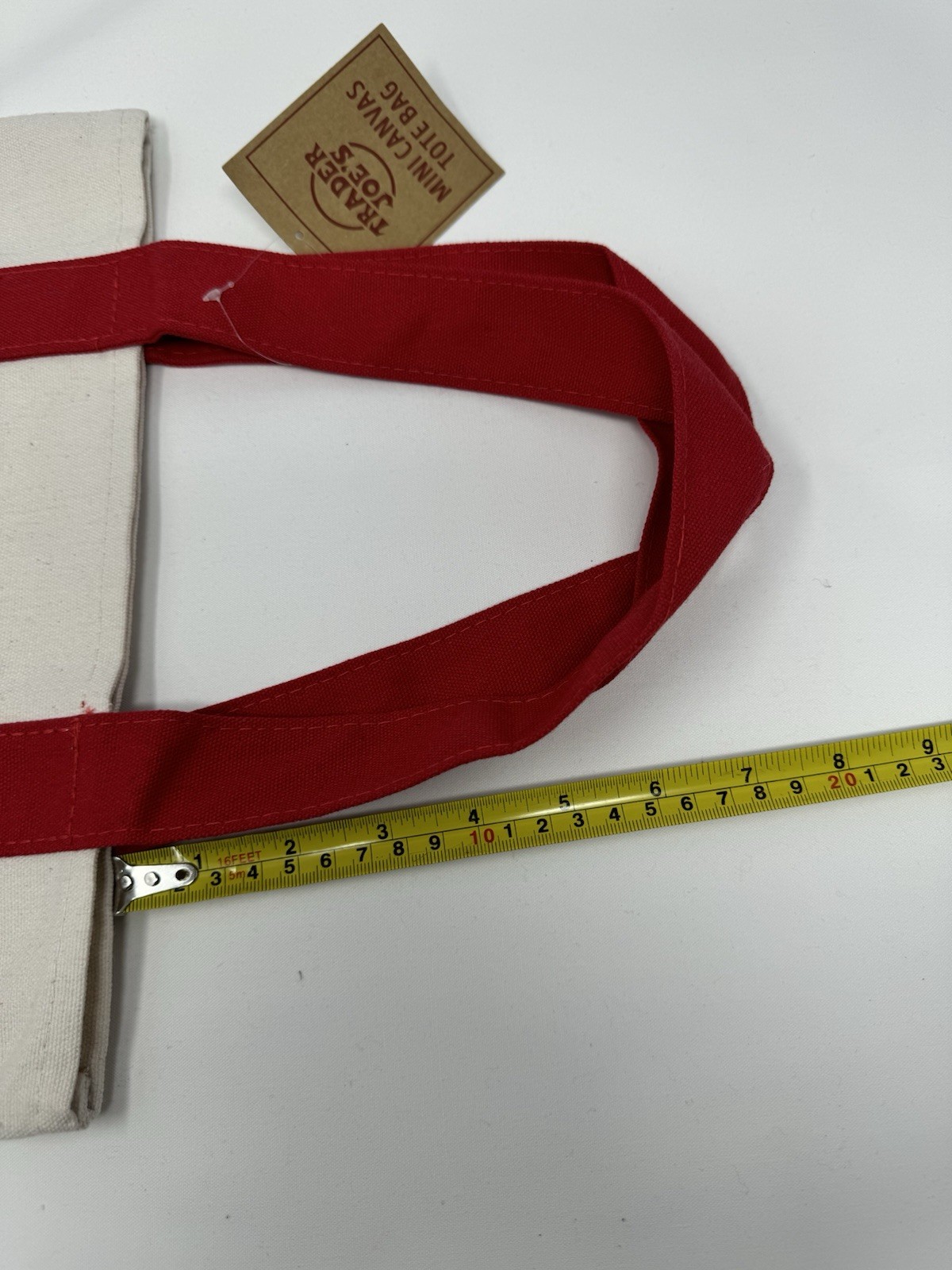 TRADER JOE’S RED MINI CANVAS TOTE BAG NWT FREE GIFT 🎁 VALENTINES DAY