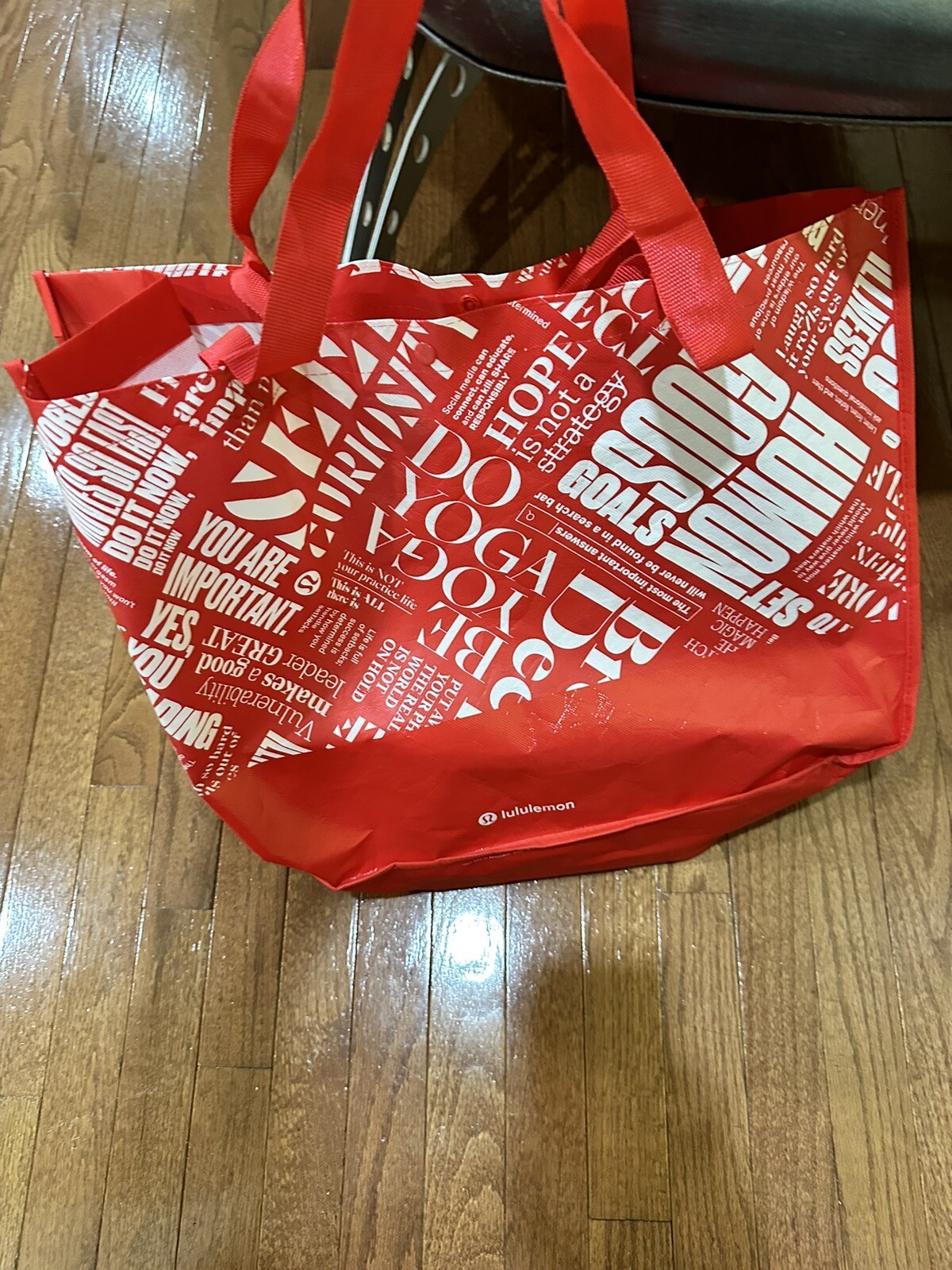 6 X New Jumbo To Small lululemon shopping bag Various Rare Ones