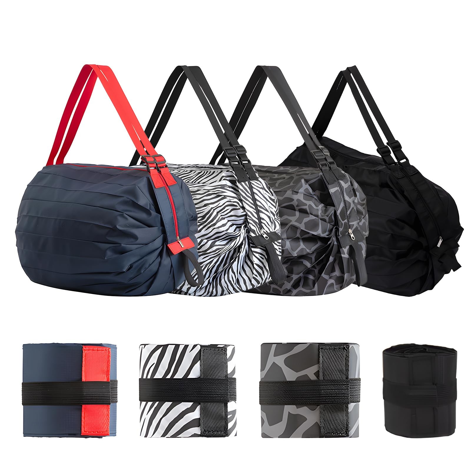 Foldable Reusable Grocery Bags, Heavy Duty Waterproof Shopping Bags, Portable…