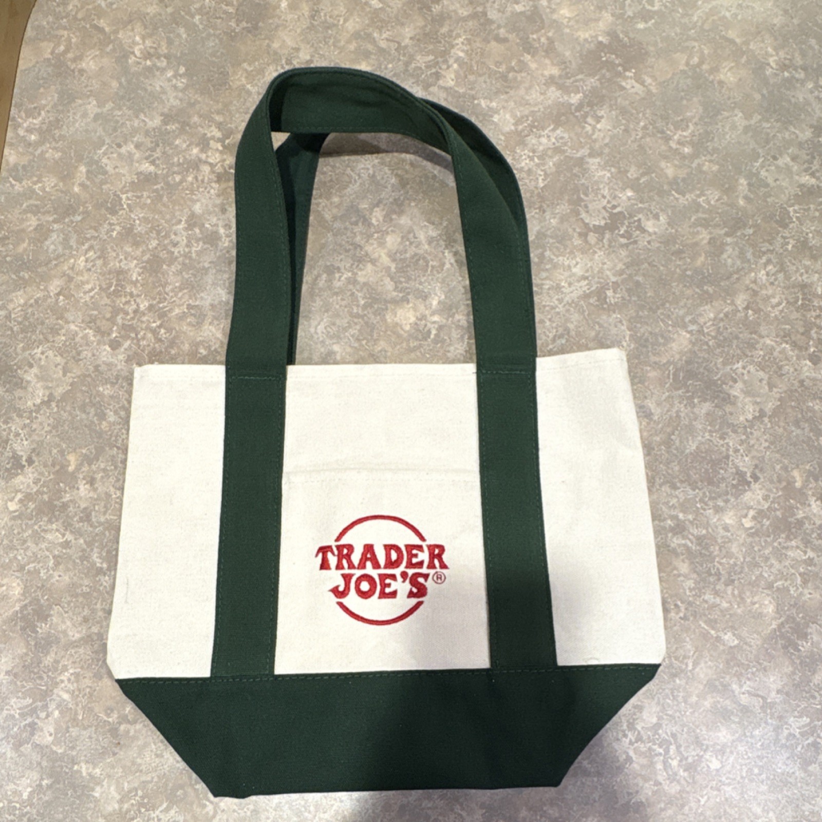 Trader Joe’s Reusable Tote Bag Beige Green Bag