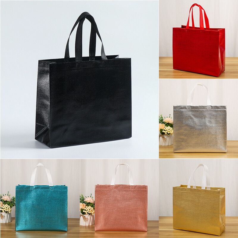 Eco Shopping Bag Takeaway Laser Bag Non-woven Fabric Film Coated Waterproof