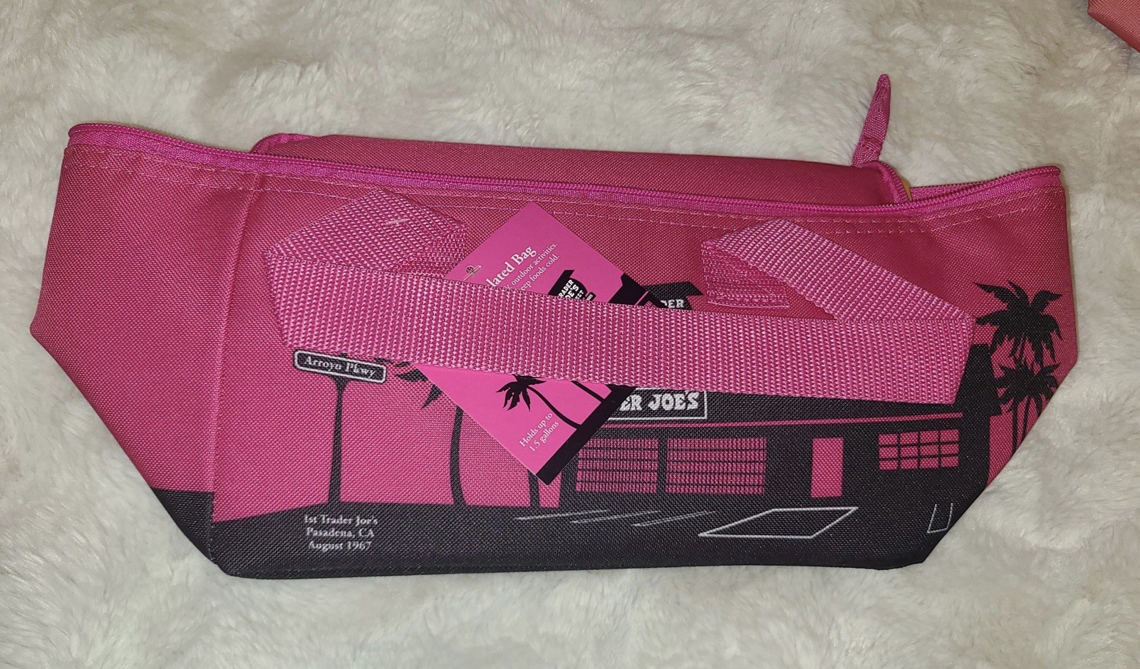 Trader Joe’s Mini Insulated Bag Set Peach Purple Red Pink Blue Lot Of 5