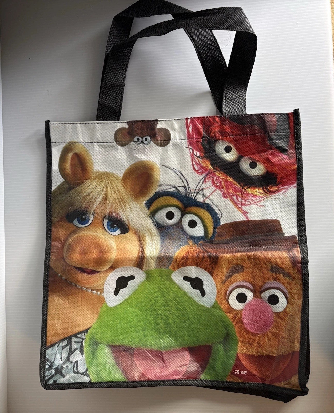 Disney Muppets Reusable Shopping Bag Foldable Multicolor Kermit Miss Piggy