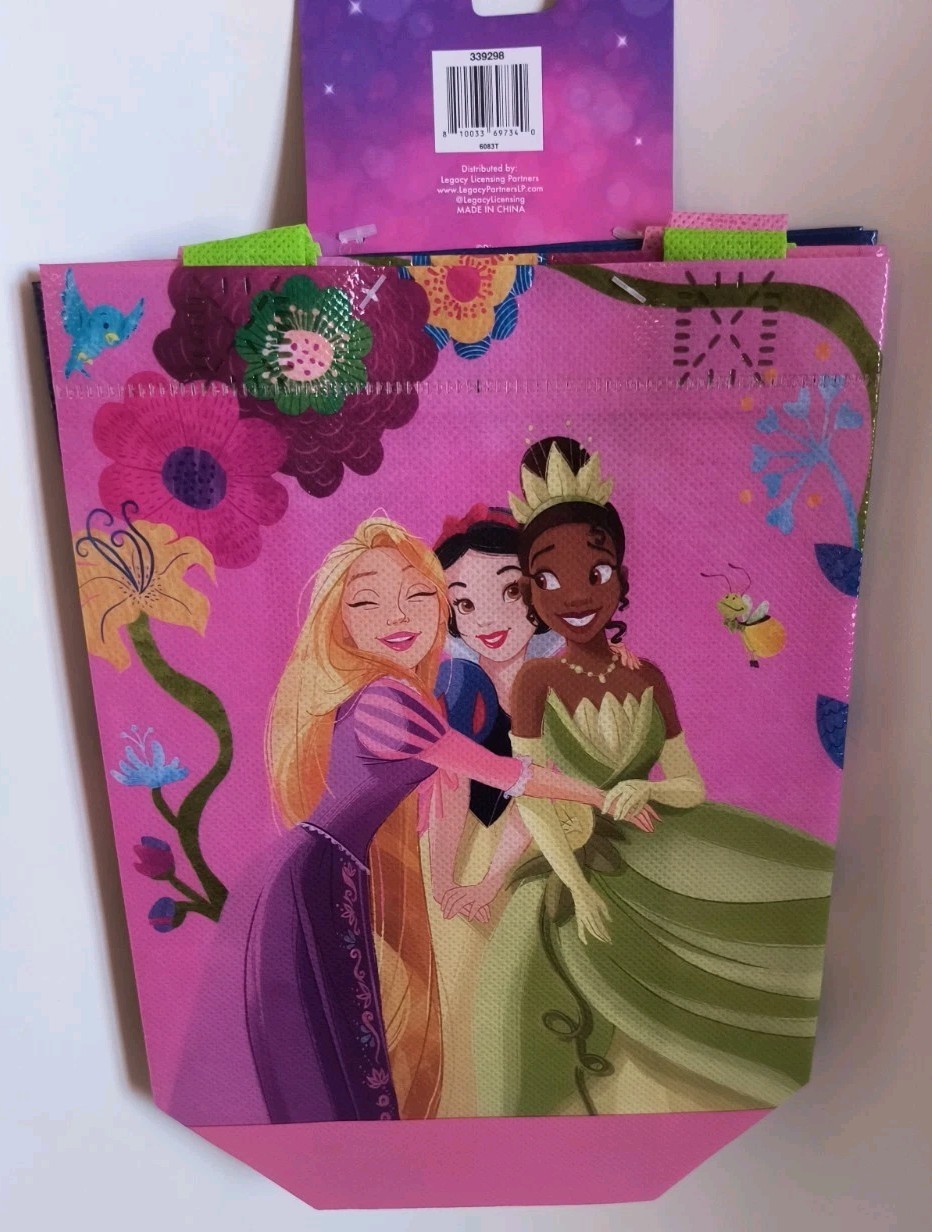 Disney Princess Mini Reusable Gift Bags 2 Pack with Handles New! Free Shipping!