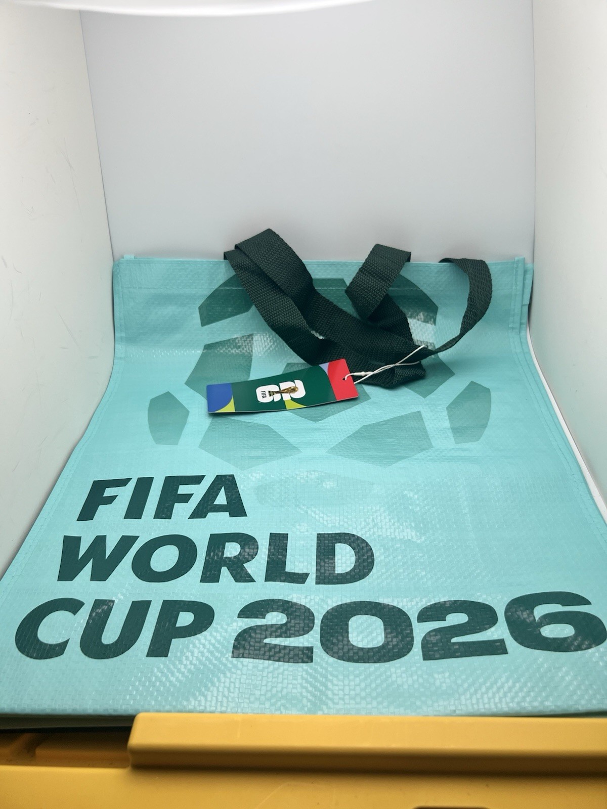 FIFA World Cup 2026 Reusable Large Tote Bag Bluish Green Graphic