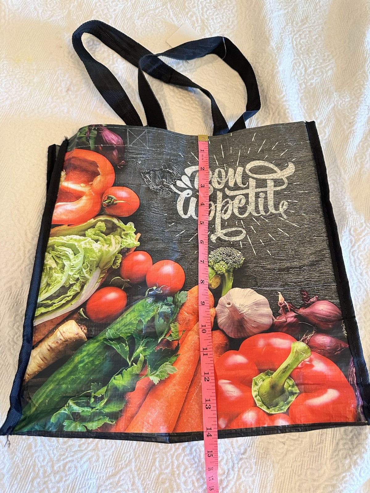 Large reusable shopping tote bag viral tote bag Bon Appetite Brooklyn Fare Stop