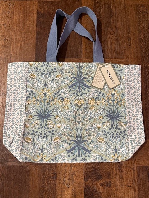 BRAND NEW! MORRIS & CO- 100% Cotton Canvas “HYACINTH” Floral Tote Bag – SO COOL!