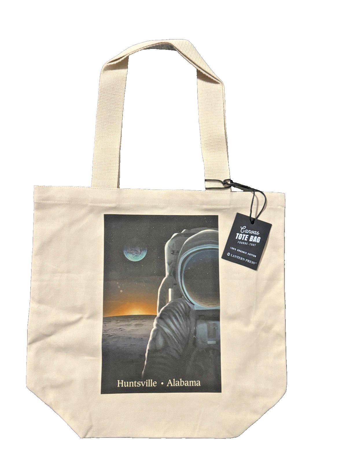 NEW Huntsville Alabama Rocket City Tote Bag PRINTED IN USA 100% Cotton Canvas