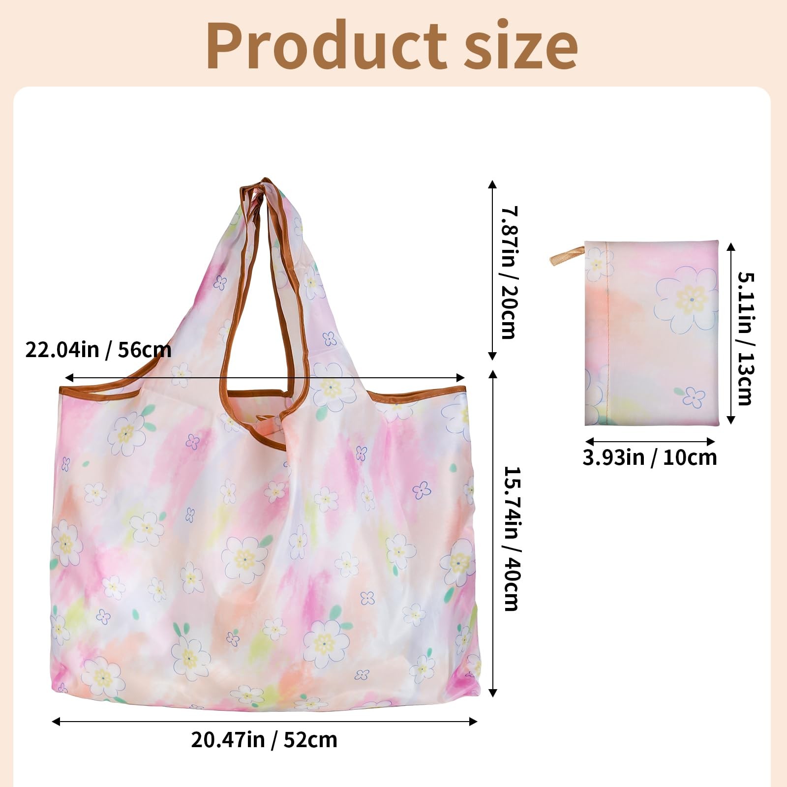 Extra Large Foldable Grocery Bag Set of 3, Large Capacity 22x15in, Holds Up t…