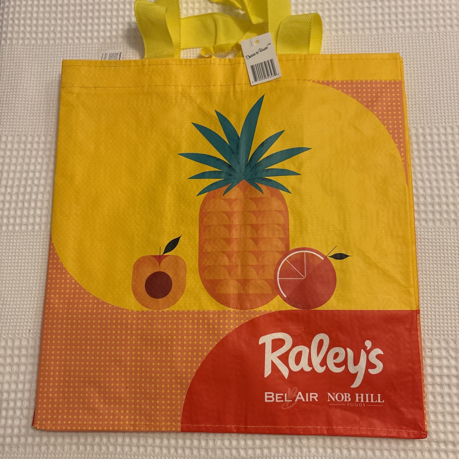 Earthwise Raley’s BelAir Nob Hill Reusable Shopping Bag Tote Eco Friendly NWT