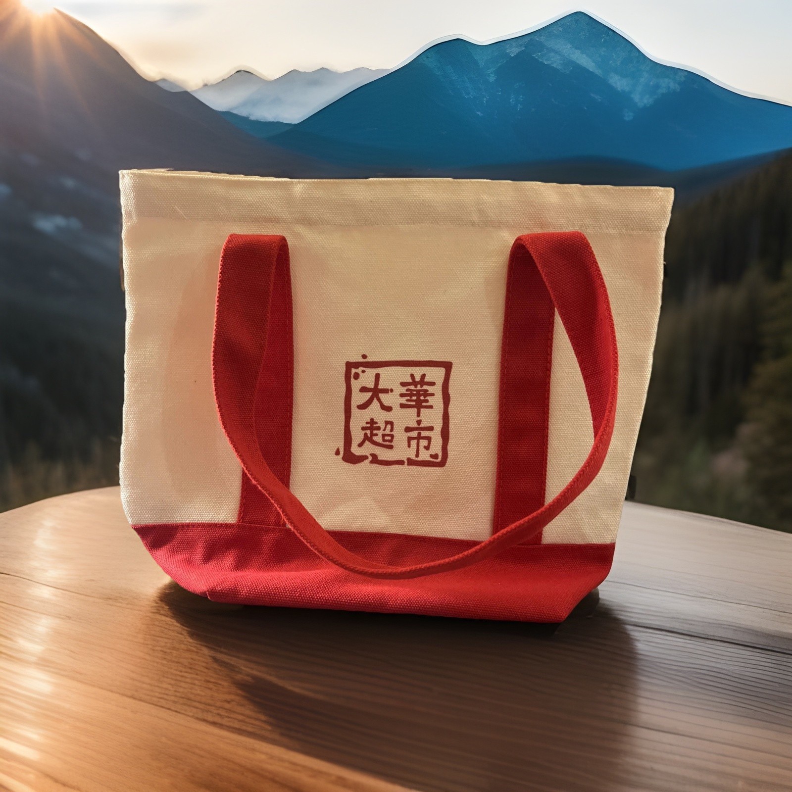 99 Ranch Mini RED Canvas Tote Bag. (NEW)