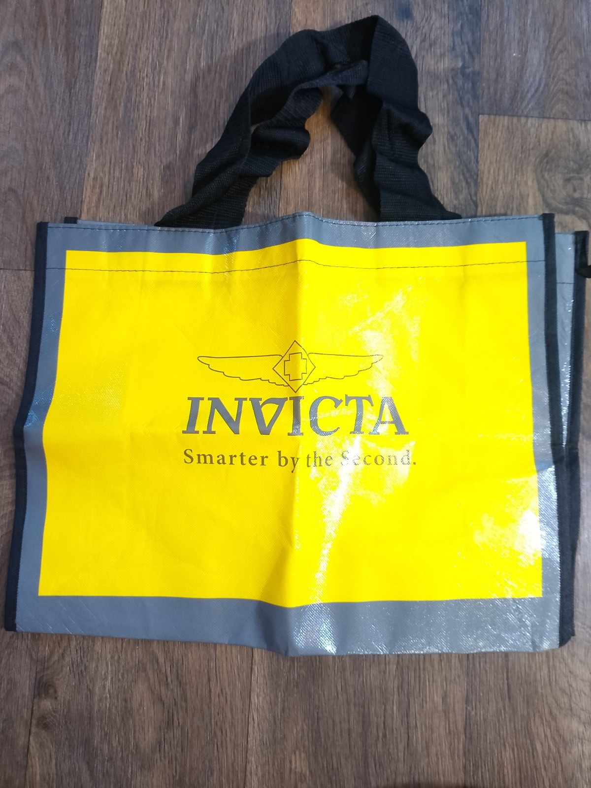Invicta “Smarter by the second.” Shopping tote 17x6x12.5 inches used