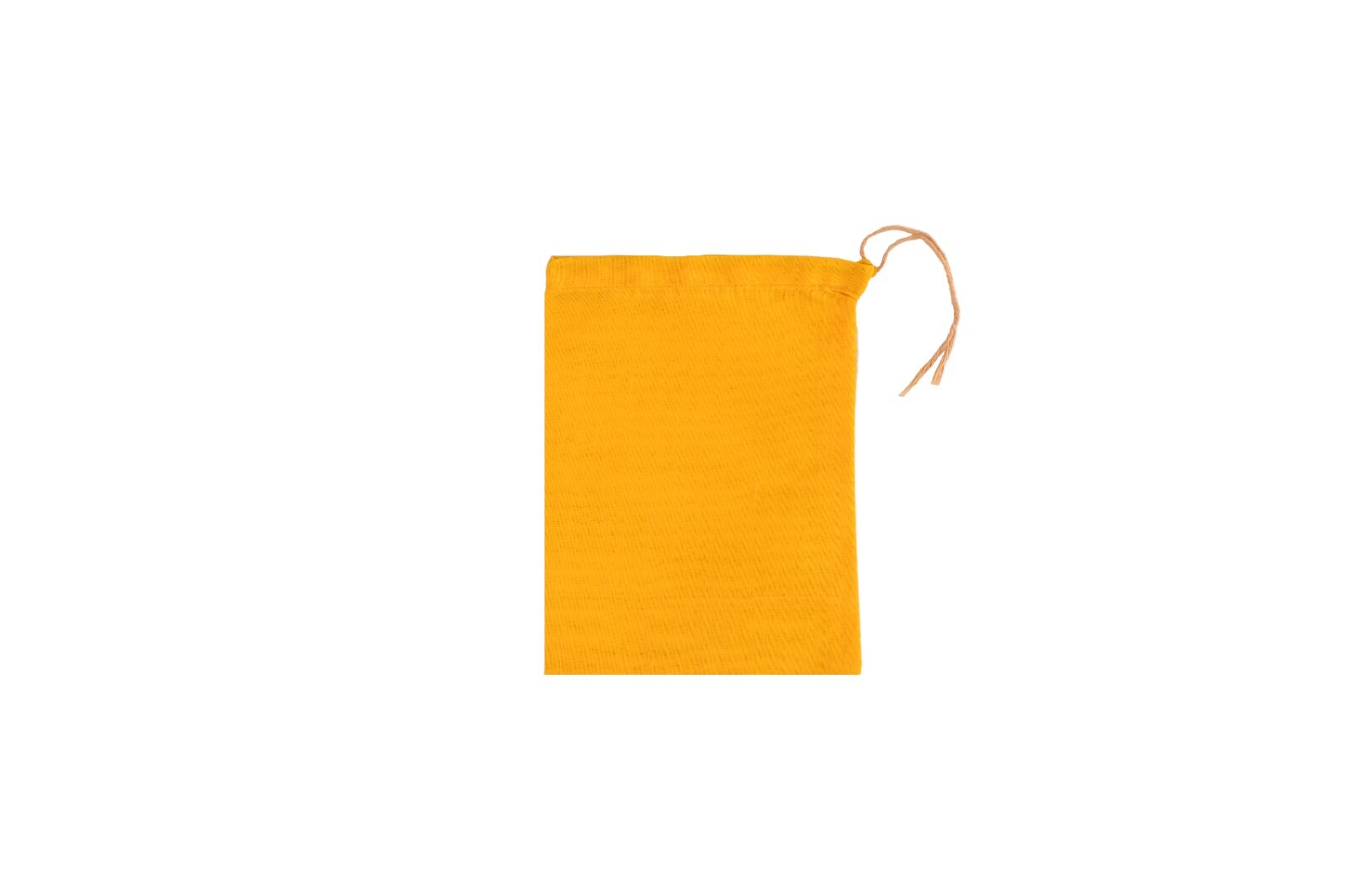 Yellow Cotton Reusable Produce Muslin Bags –Multipurpose Pouch Holiday Bag Sack