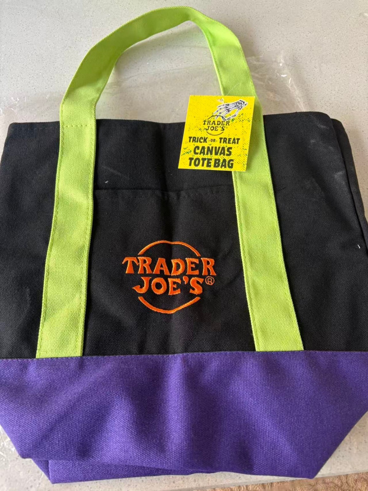 Trader Joe’s Mini Pastel Canvas Tote Bag Simple canvas bag Foldable