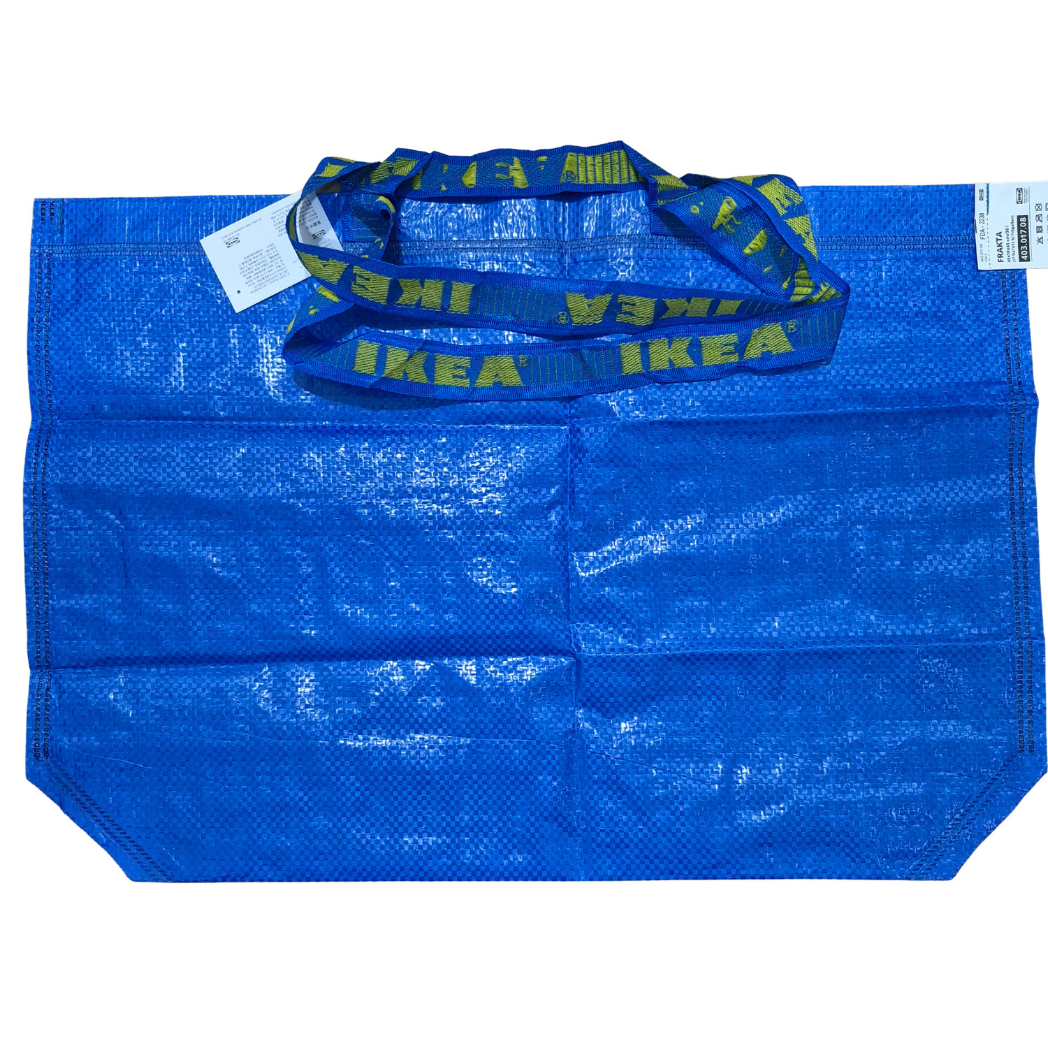 10X IKEA FRAKTA Medium Blue Reusable Shopping Bag Grocery Laundry Storage 10Gal