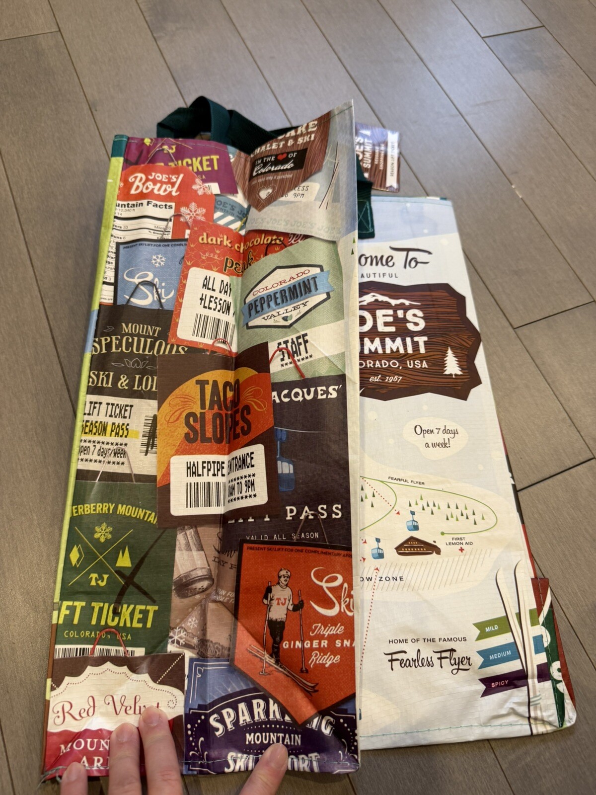 Trader Joe’s – Reusable Grocery Bag – Colorado Joes Campground New Nwt Camp