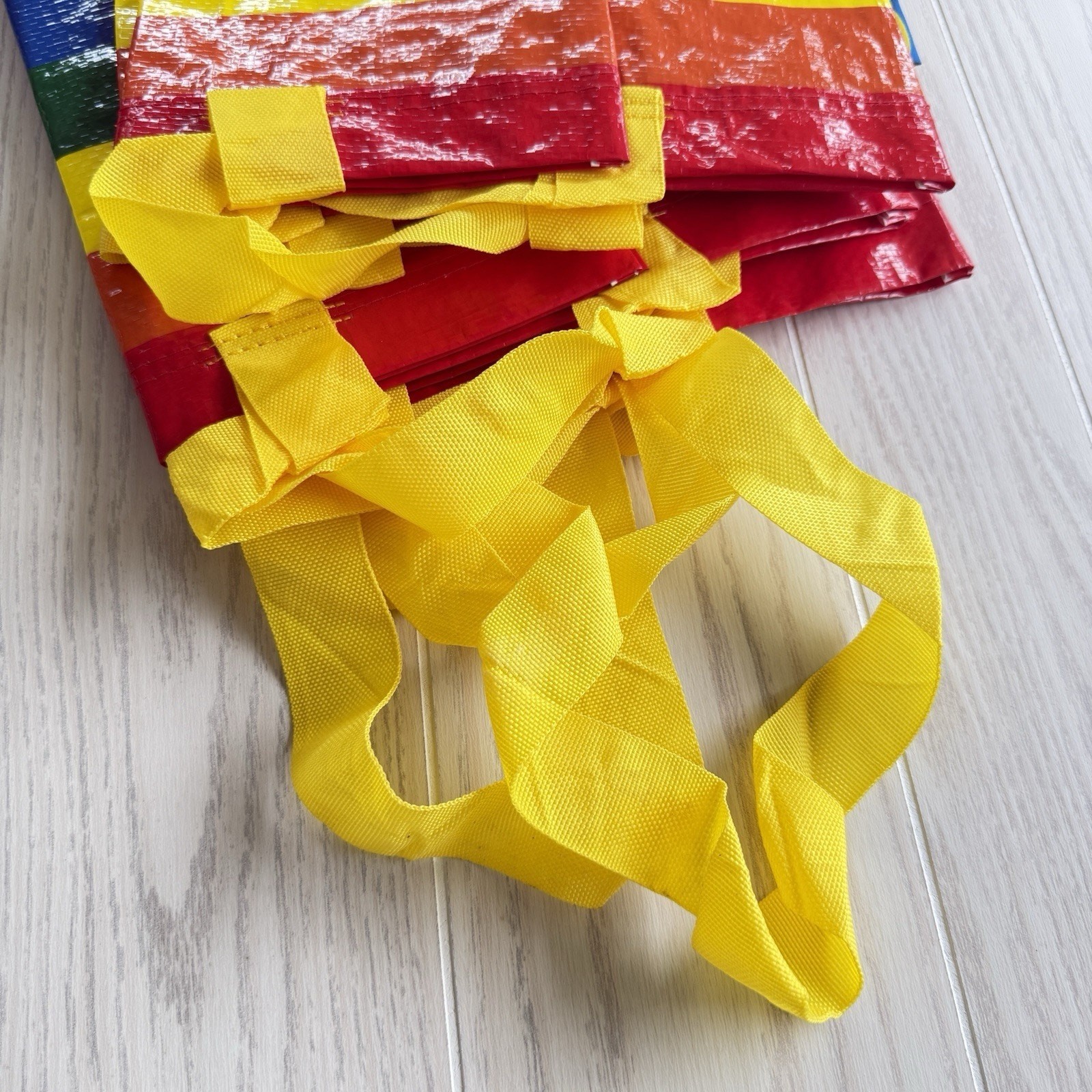 Ikea Lot of 4 Storstomma Small Rainbow Totes – Reusable Pride Bags 404.848.35