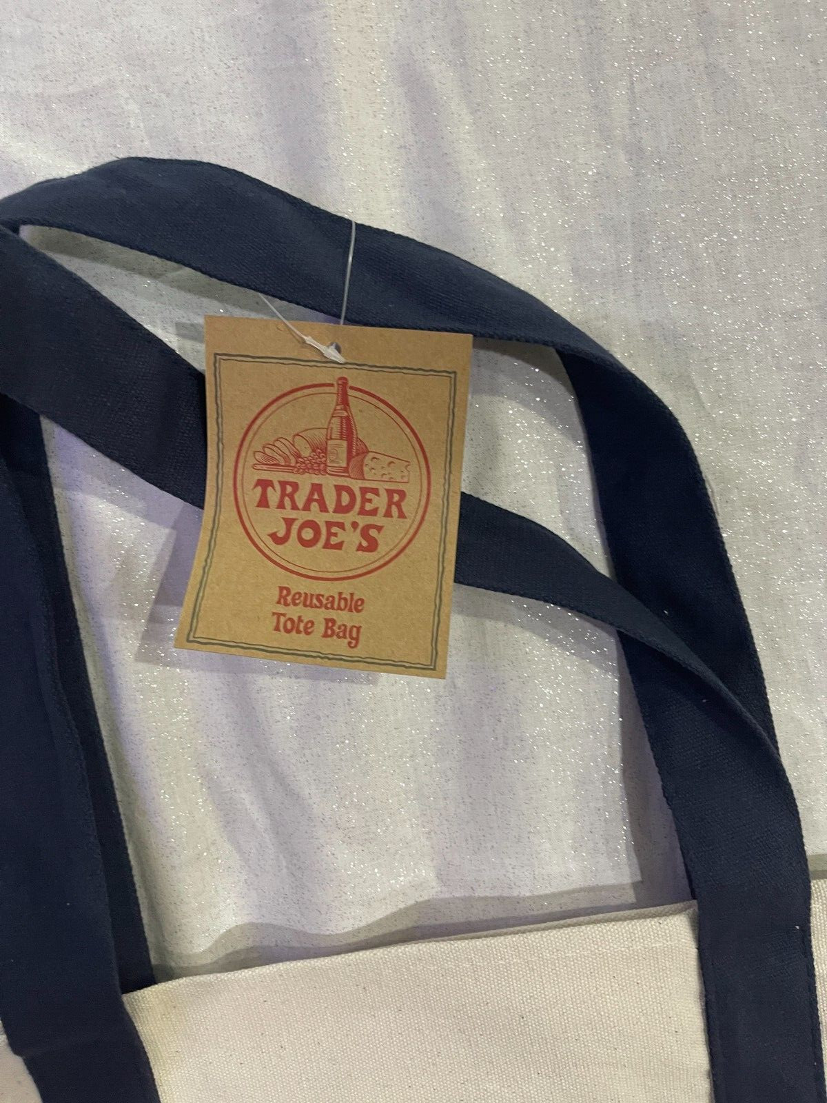 Trader Joe’s Canvas Tote Bag Navy Blue