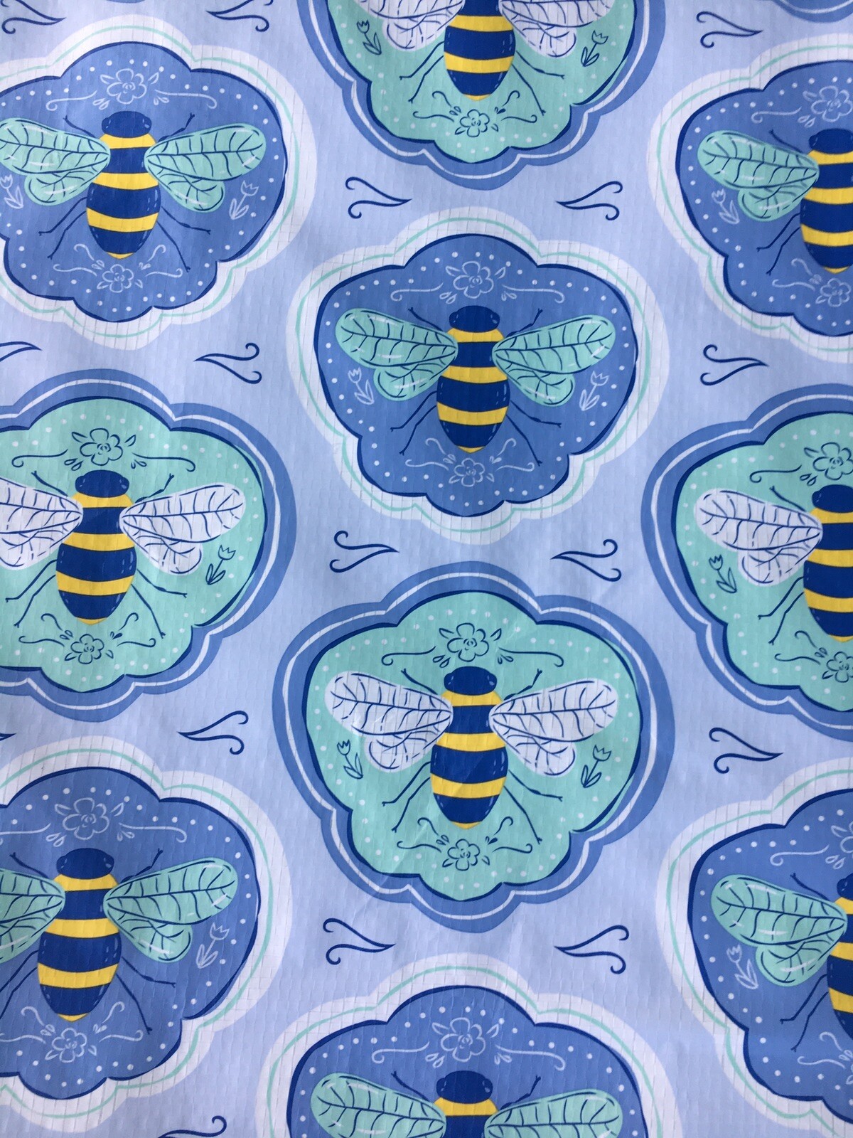 Bumble 🐝Bee Bees 🐝Blue Green Reusable Bag Tote Gift TJX 🐝New!