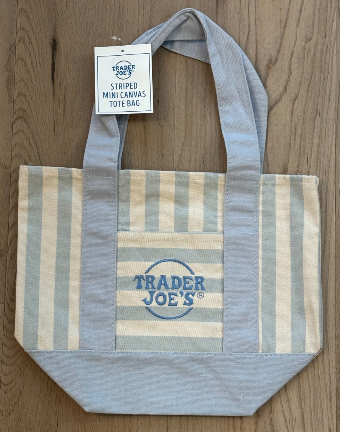 Trader Joe’s Striped Canvas Mini Tote Bag Set 4 Colors Summer 2026 LIMITED