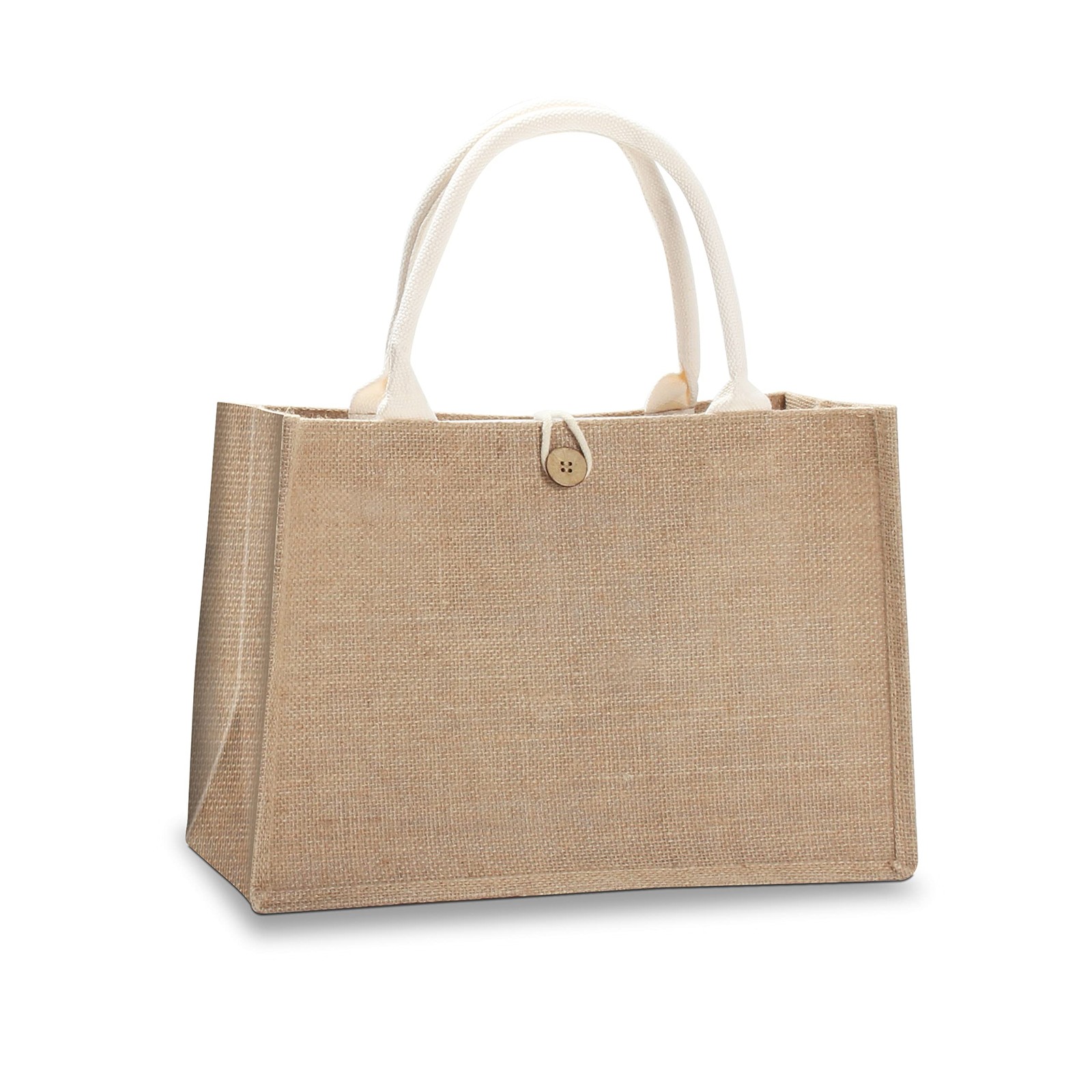 Jute Tote Bags with Button,Beach,Pool
