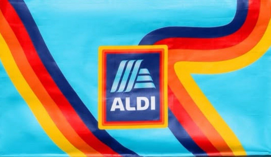 ALDI BIG Bag Reusable Grocery Shopping Multi Color New With Tags