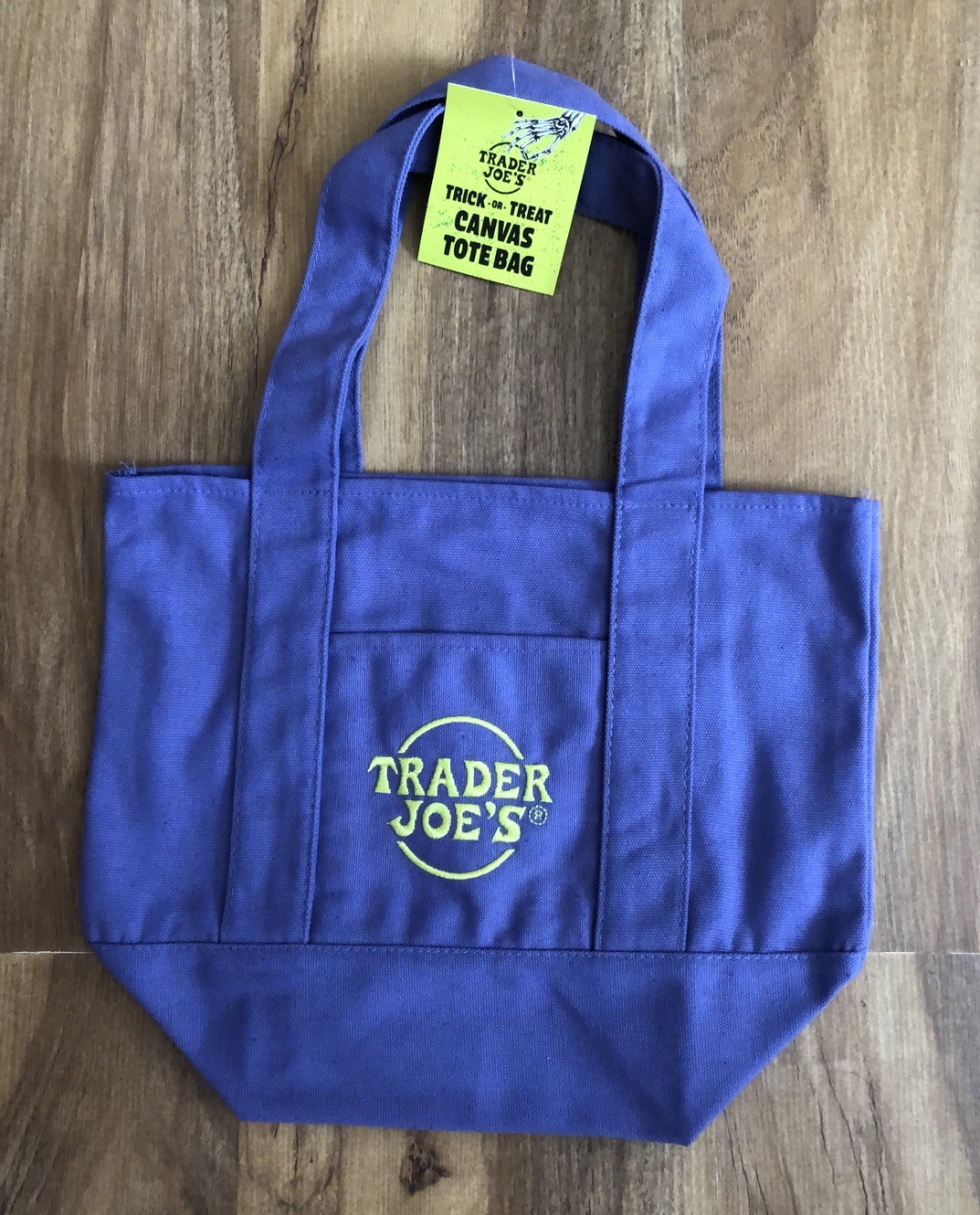 Trader Joe’s Trick Or Treat Mini Tote Bag Purple *Limited Edition Halloween*