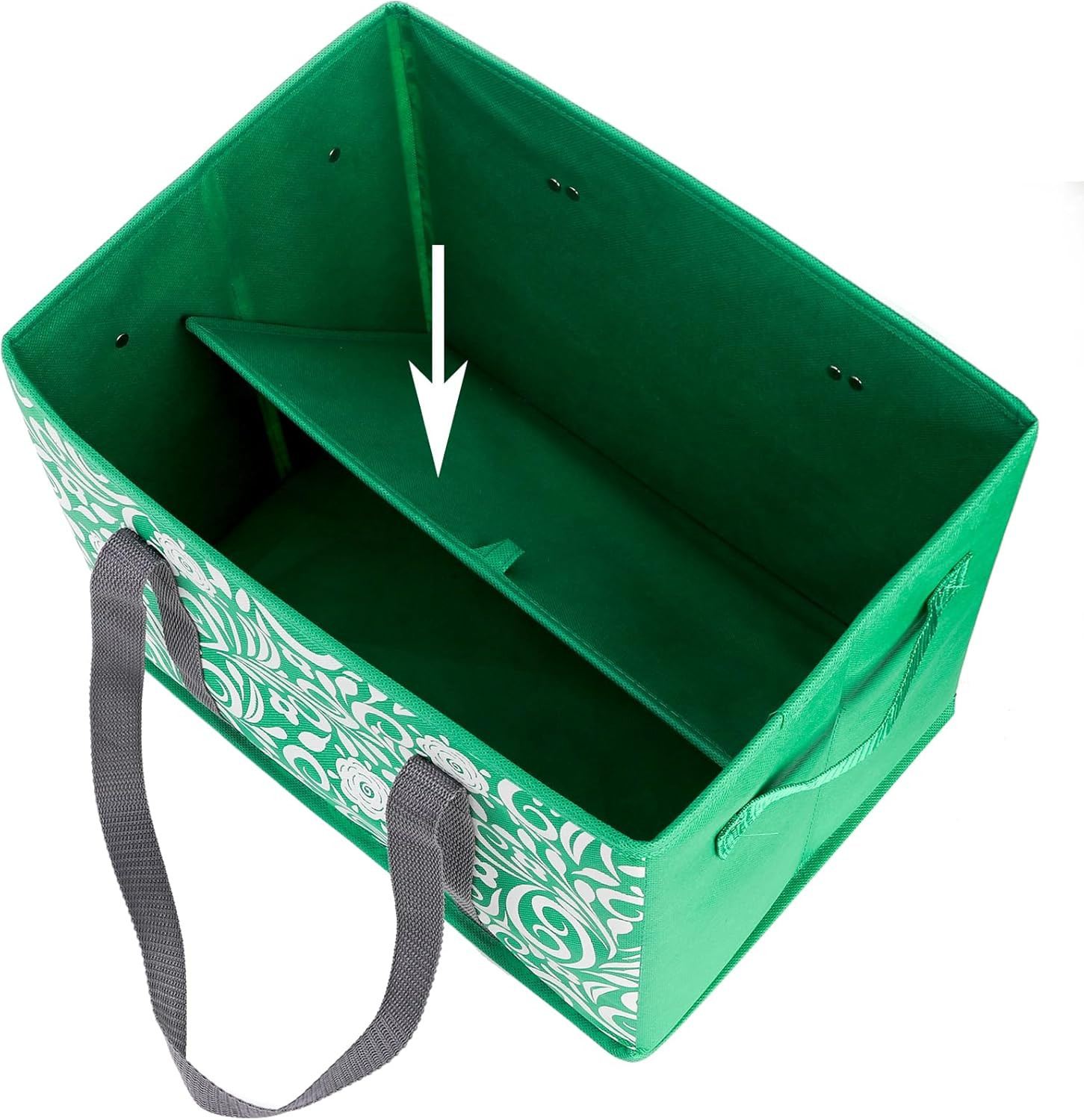 4 Pack Reusable Grocery Bags, Collapsible Large Storage Box Bag with Reinforced