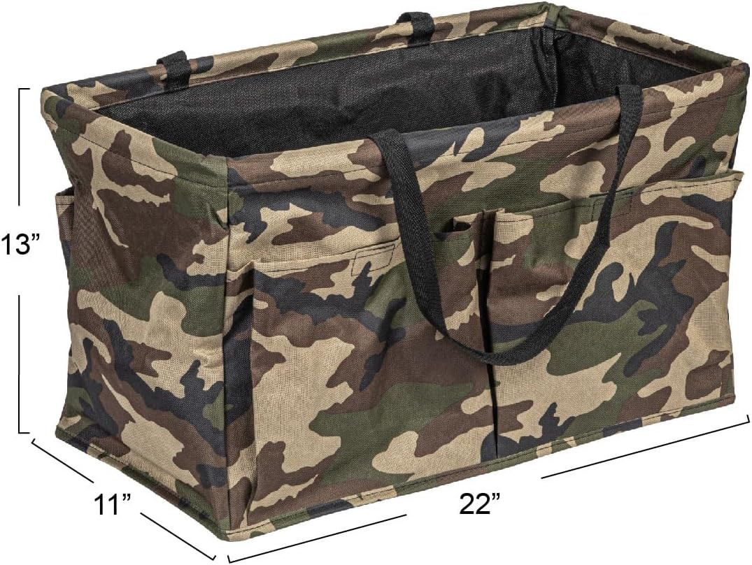 Camo Krush Container All-Purpose Utility Tote with Pockets