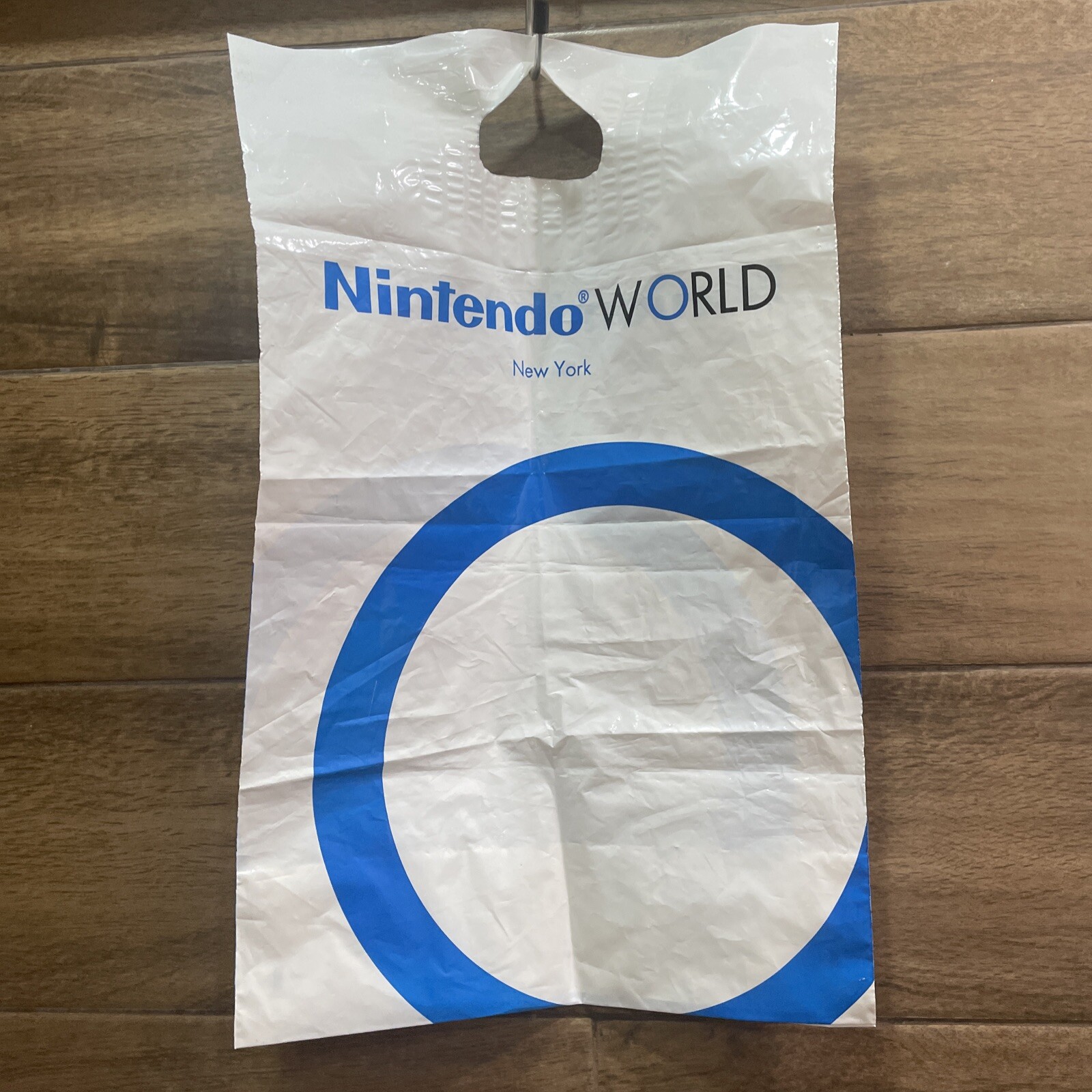 Nintendo World New York Vintage Thick Plastic Shopping Bag 17 x 11 x 5.5” – New