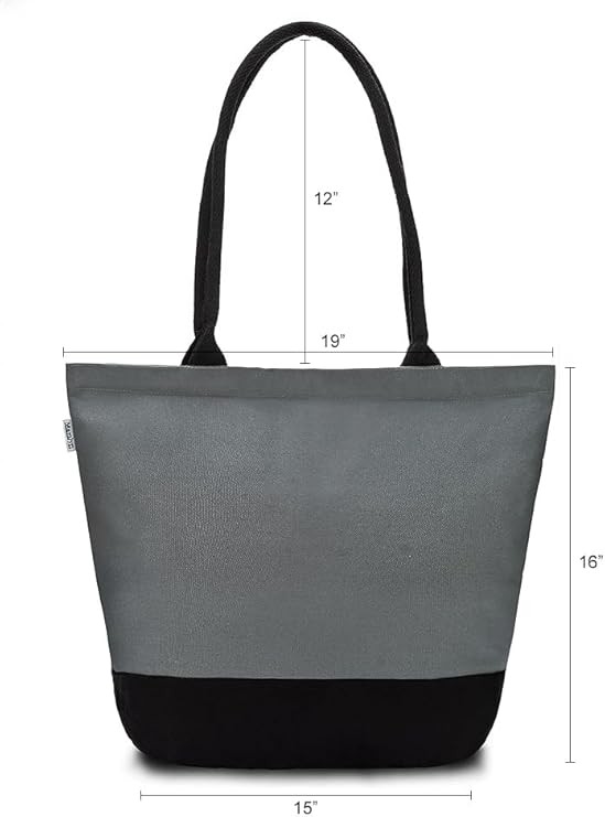 Cotton Canvas Tote Bag with handles Reusable Cloth Shopping Grocery Large Heavy