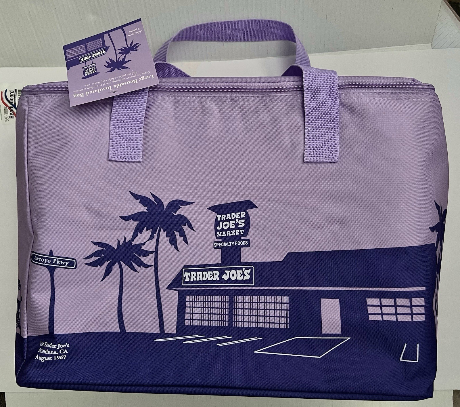 Trader Joe’s Large 2026 Lavender Insulated Reusable Bag NWT