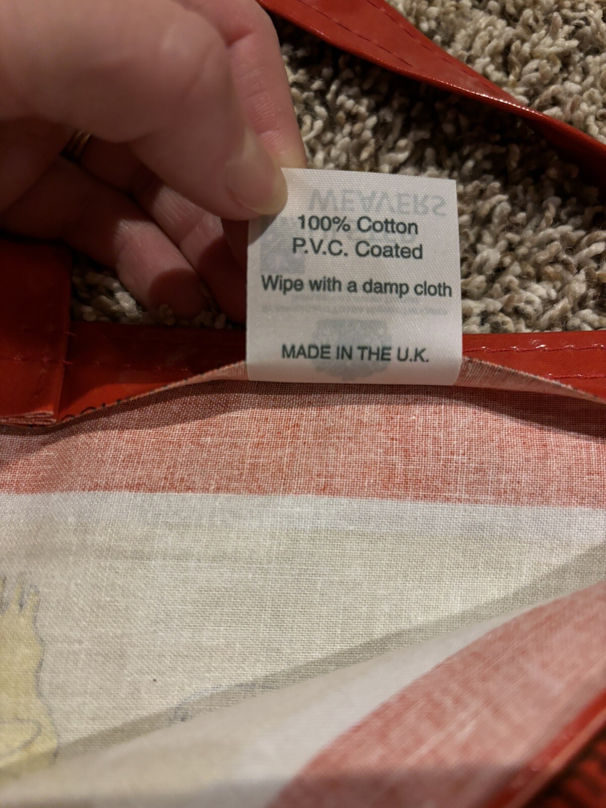 Ulster Weavers Sheep 100% Cotton PVC Coated Tote Bag NWOT
