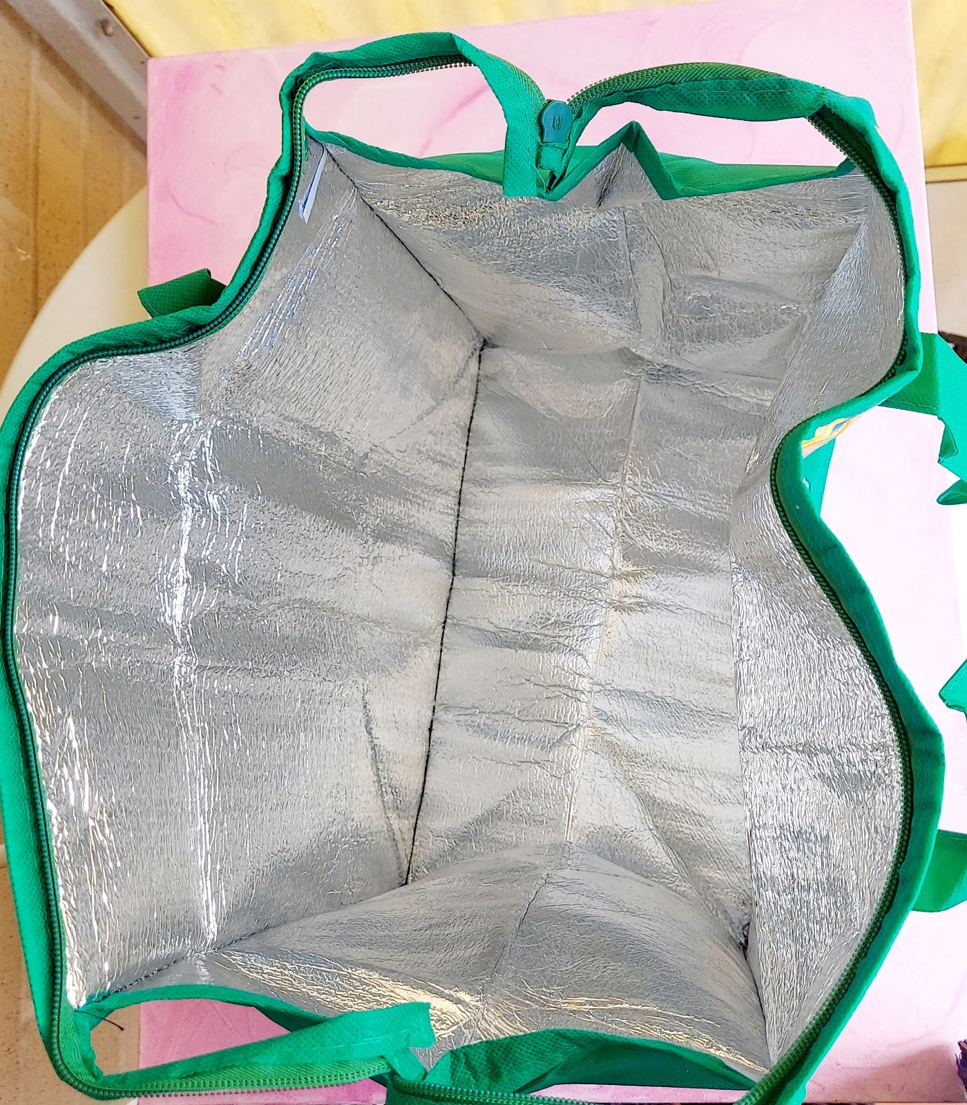Keep Cool Insulated Soft Tote Bag Teal Blue Large Cooler Grocery Beach Picnic