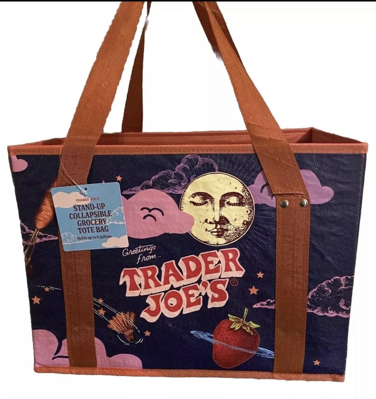 🔥Trader Joe’s Limited Stand-Up Collapsible Tote Bag Brand NEW Just Available!