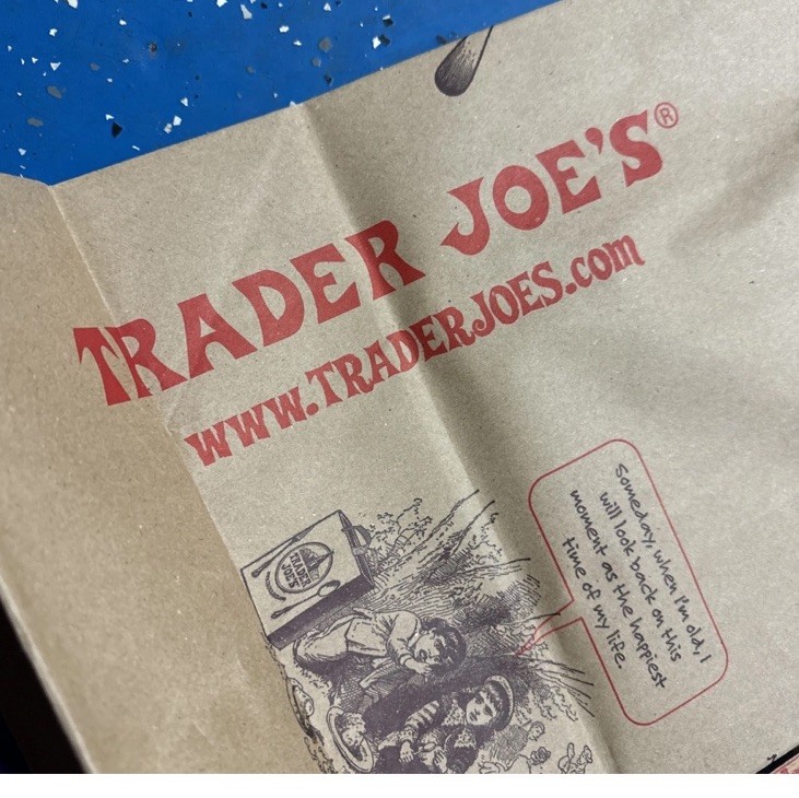 Trader Joe’s Large Paper Shopping Bag OEM Limited Recycle Earth (6) Pack